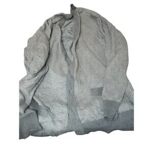 Merona Gray Button down Sweater Top Sz XL